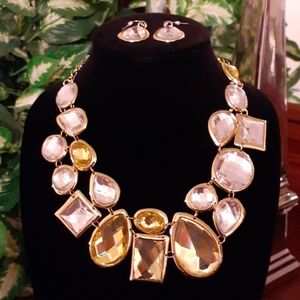 NWT TRACI LYNN Bold Necklace and Matching Earrings